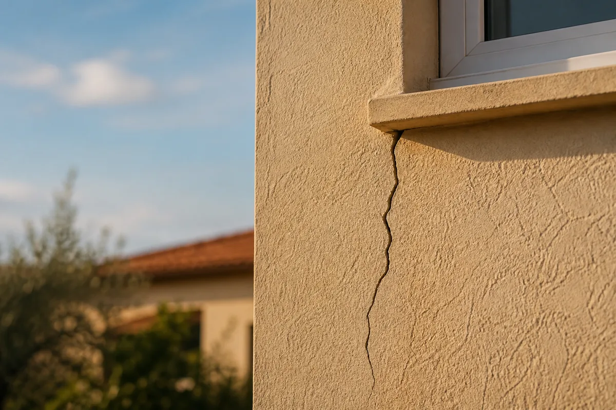 Fissure de façade : la lire, la surveiller, la réparer