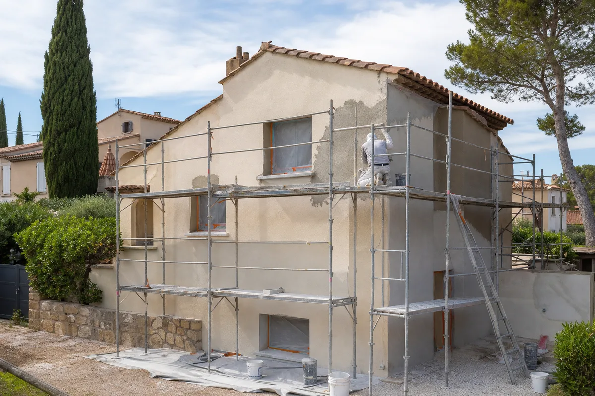 Rénovation de façade & imperméabilisation à Nîmes