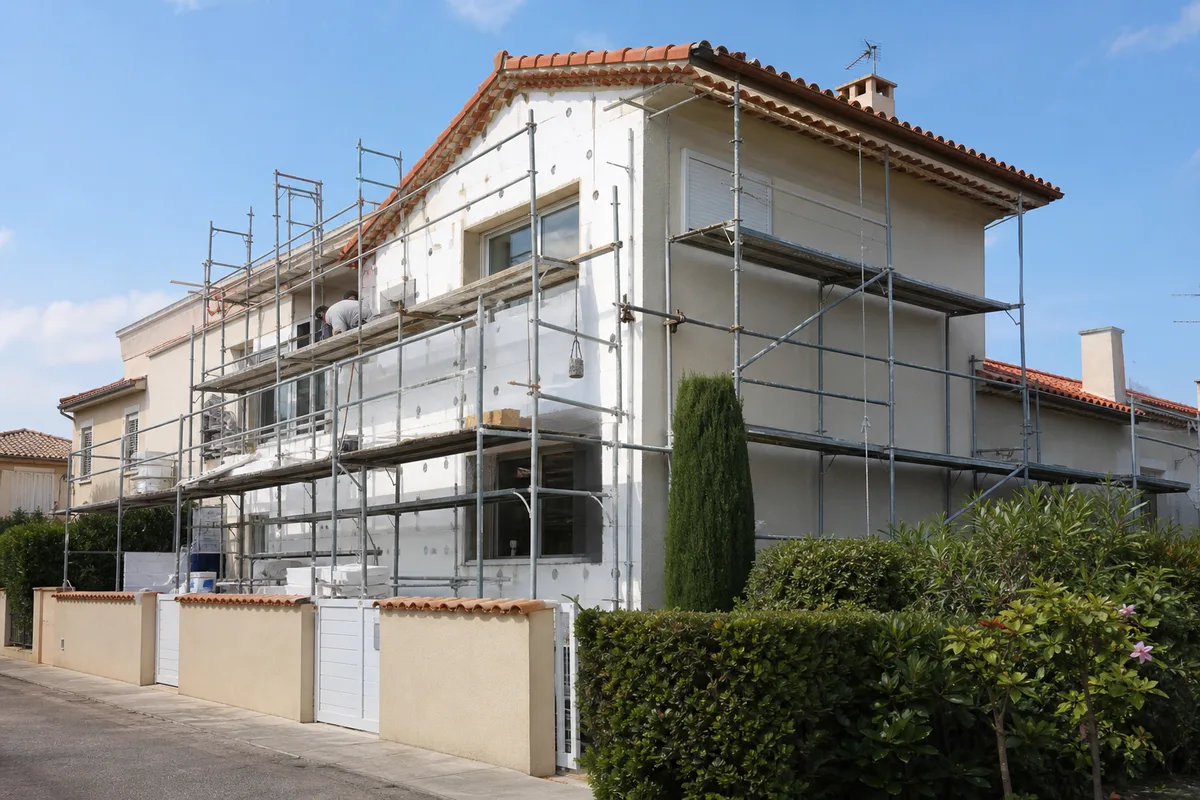 Isolation thermique par l’extérieur sur un immeuble résidentiel à Montpellier
